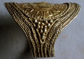 Spätsächsischer Ring, wahrscheinlich ca. 7. Jahrhundert (Detail)